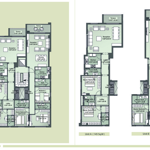 Second floor units